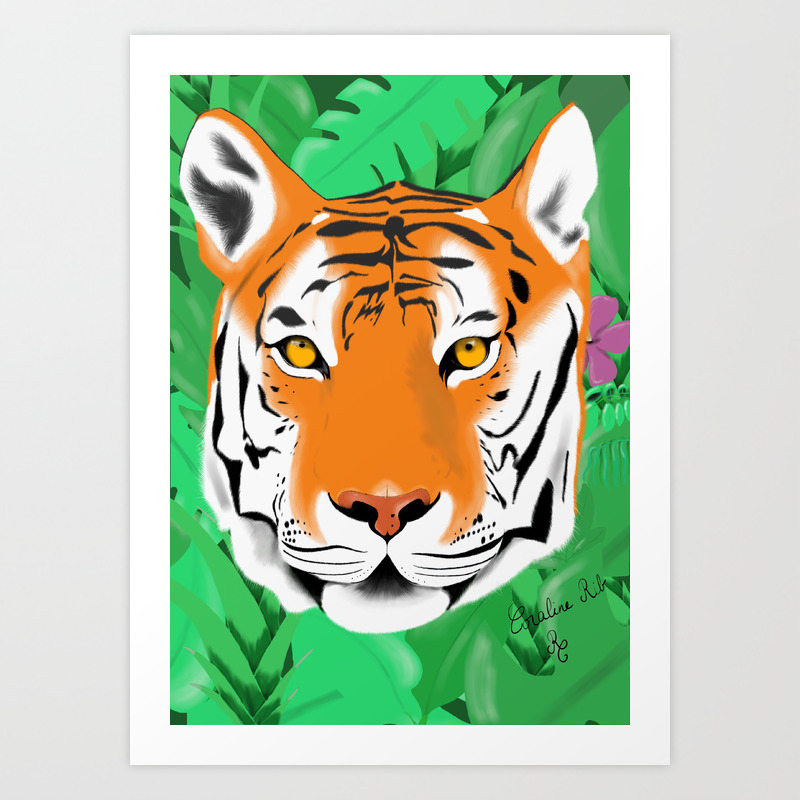 In The Jungle The Mighty Jungle Art Print By Coralinerib Society6