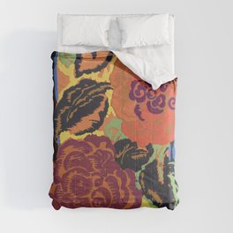 Art Deco Flower pattern 14 Comforter