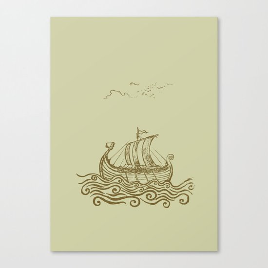 Viking ship Canvas Print