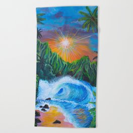 Island Eyes Beach Towel