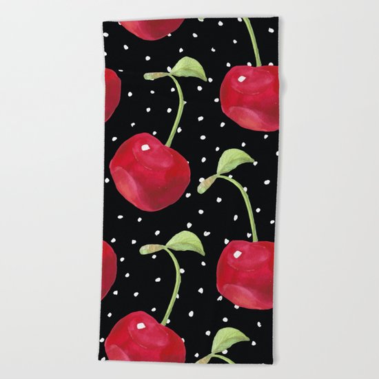 Cherry pattern III Beach Towel