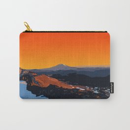 Old Snowy Sunset Carry-All Pouch
