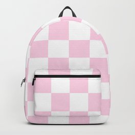 Pink, Baby: Checkered Pattern Backpack