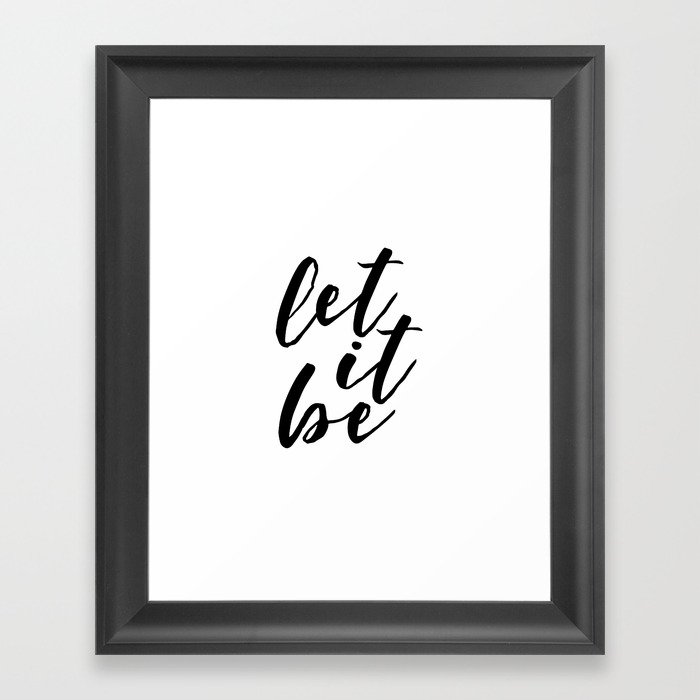 Inspirational Quote Let It Be Printable Wall Art Christmas Wall Art Printable Wall Art Home Decor Framed Art Print By Typohouseart