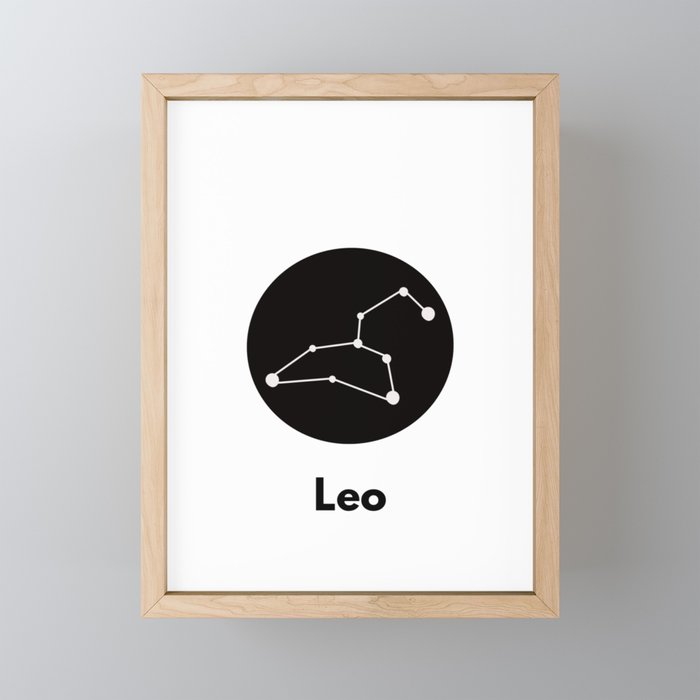 Leo Framed Mini Art Print