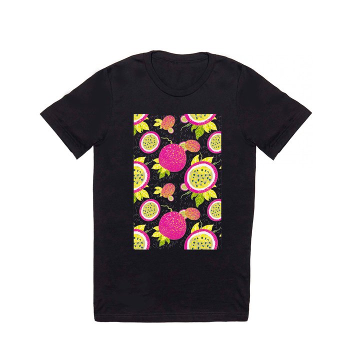 Passion Fruit - Tropical Pink and Yellow T Shirt