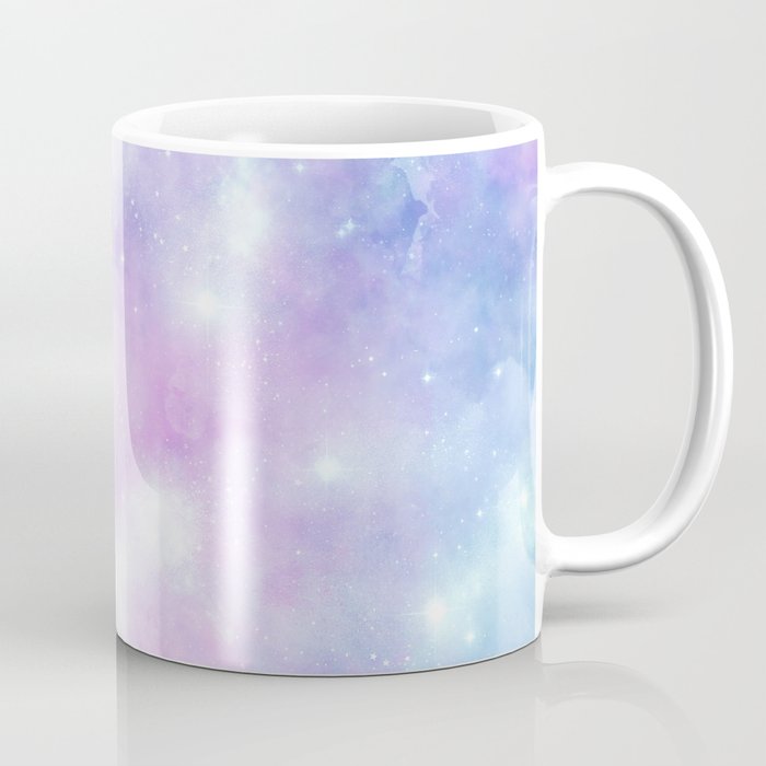 Pink Blue Universe Nebula Painting Coffee Mug