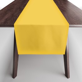SAFFRON YELLOW SOLID COLOR Table Runner