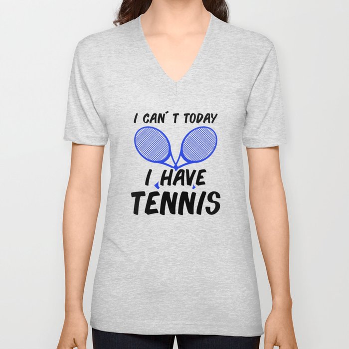 Tennis Tennisplayer Racket Tenniscoach Gift V Neck T Shirt