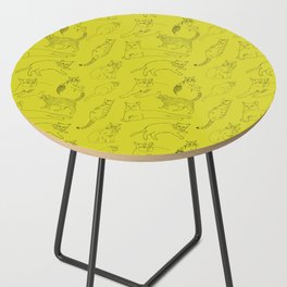 Cats Line Drawings Side Table