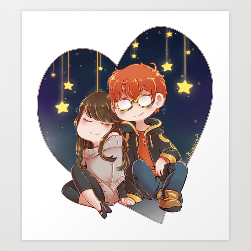 Mystic Messenger 707 Mc Art Print By Blimpcat Society6