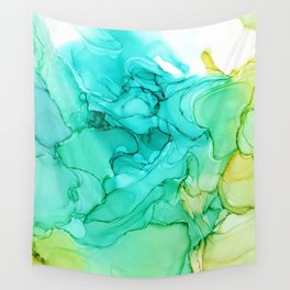 Abstract alcohol ink art Wall Tapestry