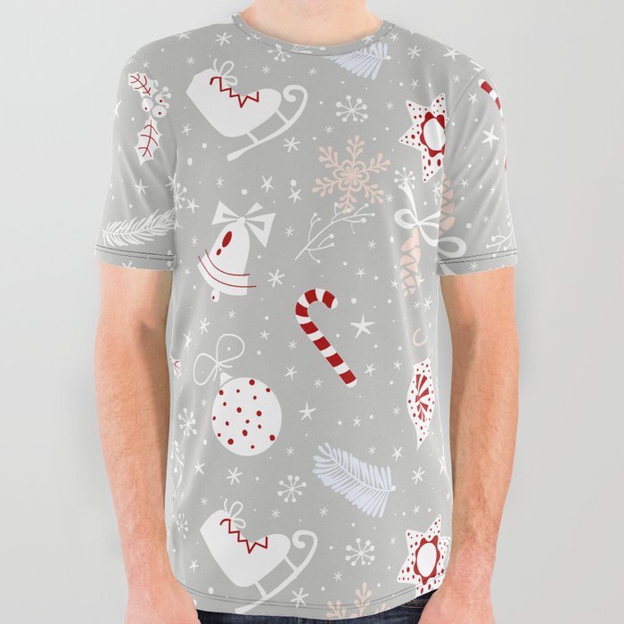 It's Christmas Time 4 All Over Graphic Tee