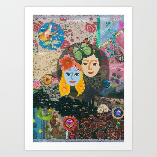 Paper Dollies - Couple Art Print
