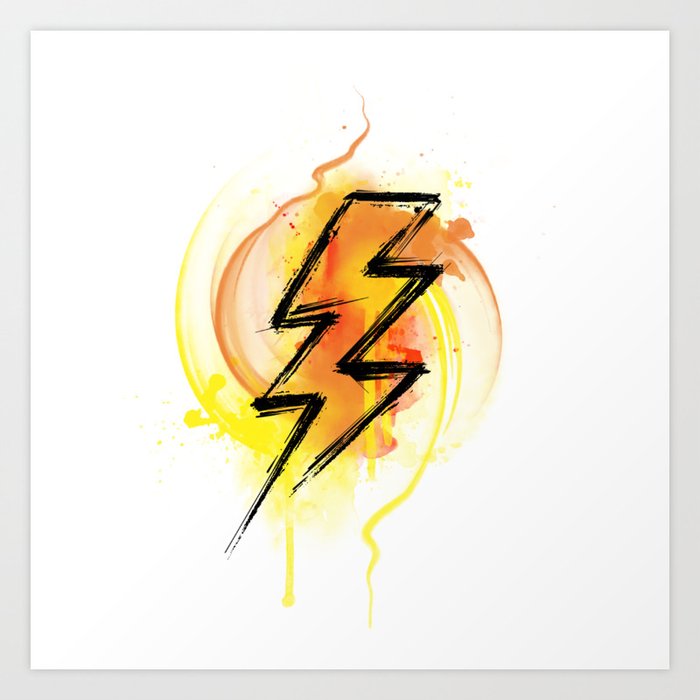 Lighting bolt art deals