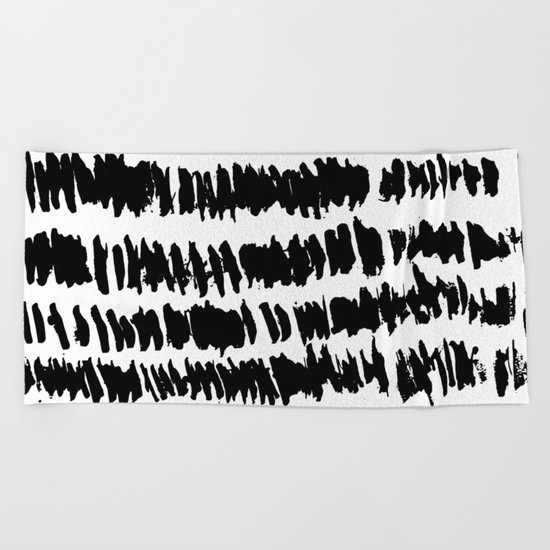 Modern Paint Stripe Beach Towel