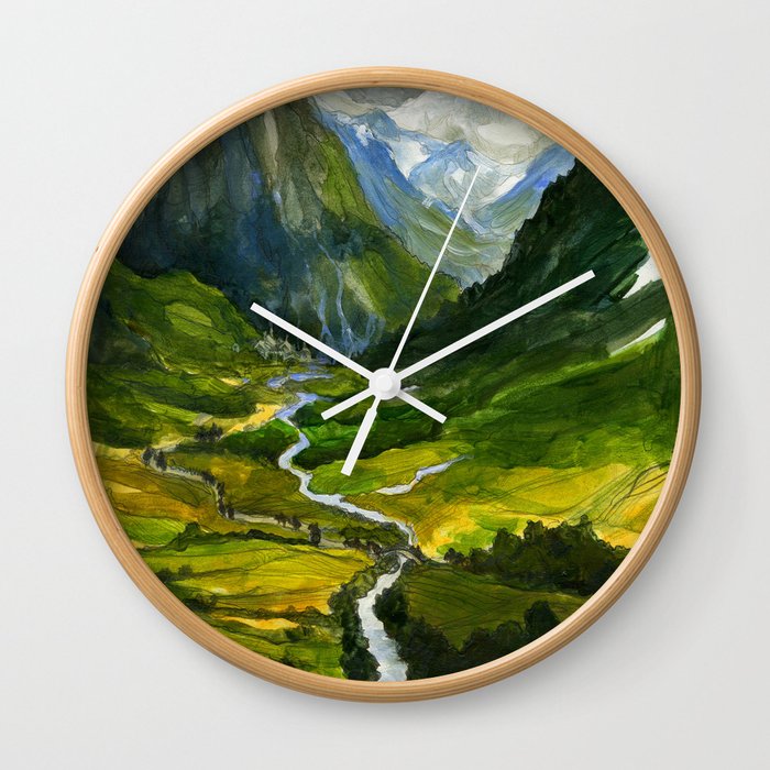 The Hidden Valley (original) Wall Clock