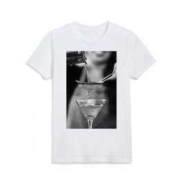 The art of mixing drinks alcoholic beverages poster art print black and white photograph / photography Kids T Shirt