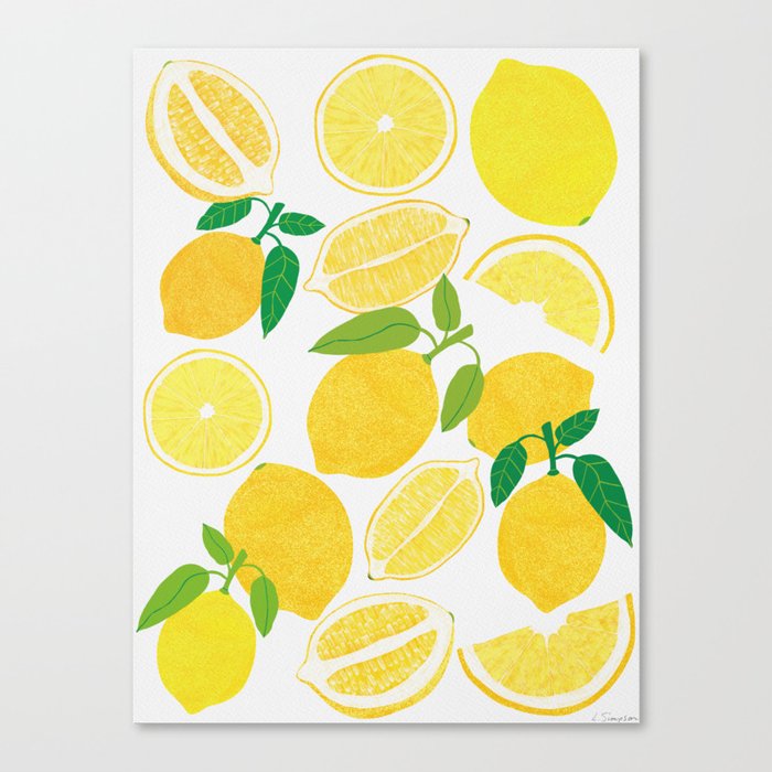 Lemon Harvest Canvas Print