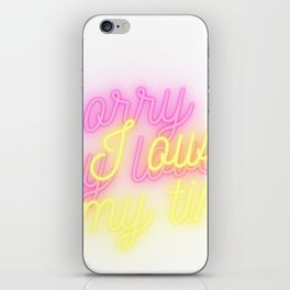 soory my love  iPhone Skin