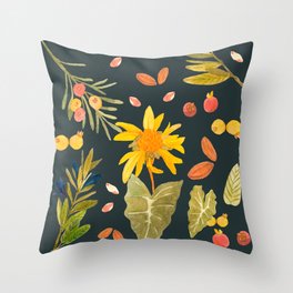 Flowers from Minas Throw Pillow