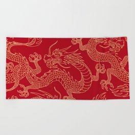 Chinese New Year Beach Towel