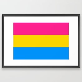 Pansexual Flag Framed Art Print