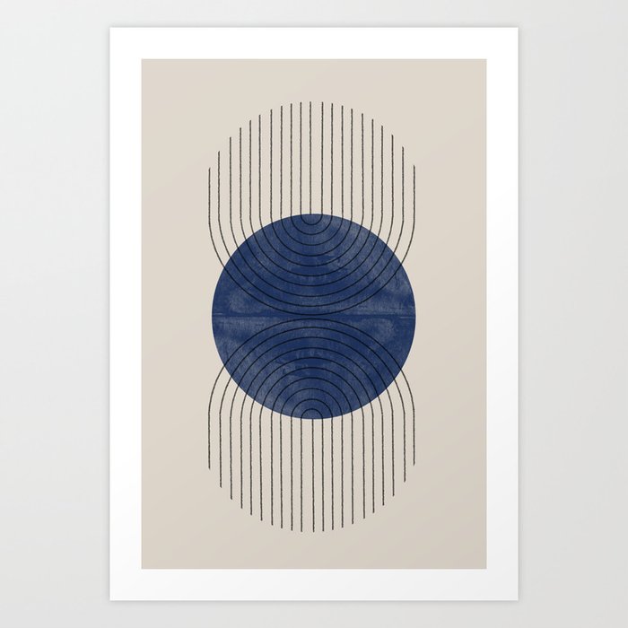 Perfect Touch Blue Art Print
