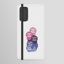 Omnisexual Flag Pride Lgbtq Cute Sloth Pile Android Wallet Case