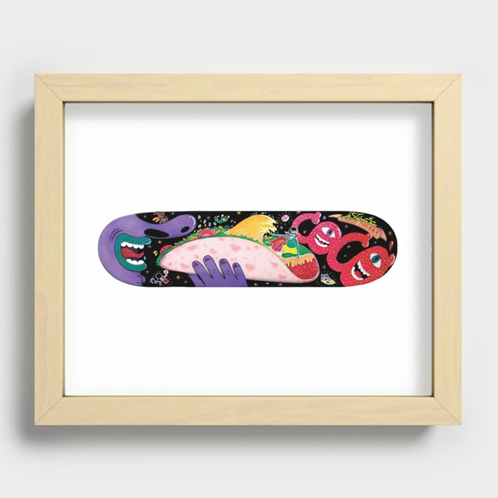 "Cocó´s Surfing safary" Recessed Framed Print