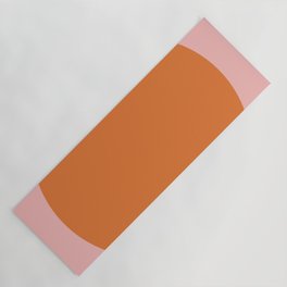Groovy Dot Pink and Orange Minimalist Yoga Mat