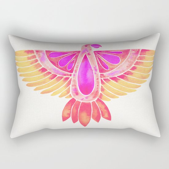 Parrot – Melon Ombré Rectangular Pillow