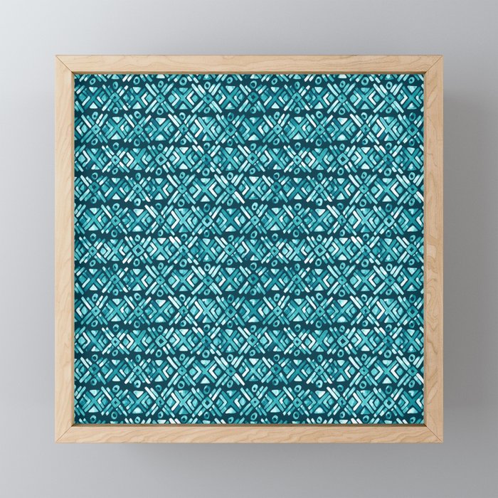 Sonoran Stripe - Oasis Framed Mini Art Print