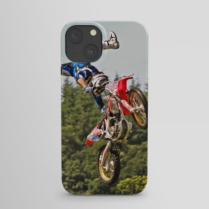 Motocross stuntman iPhone Case
