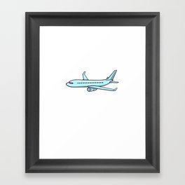 Airplane Pilot Plane Aircraft Flyer Flying Framed Art Print