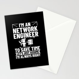Network Engineer Director Computer Engineering Stationery Card