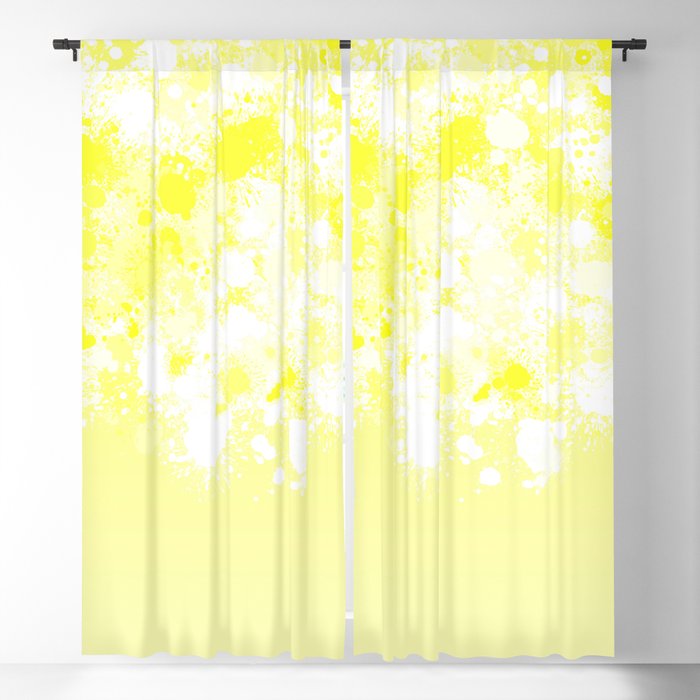 Paint Splatter On Grant Pattern Dbi Blackout Curtain By Gxp Design