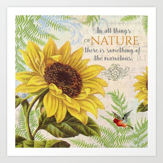 Vintage Flower #22 Art Print