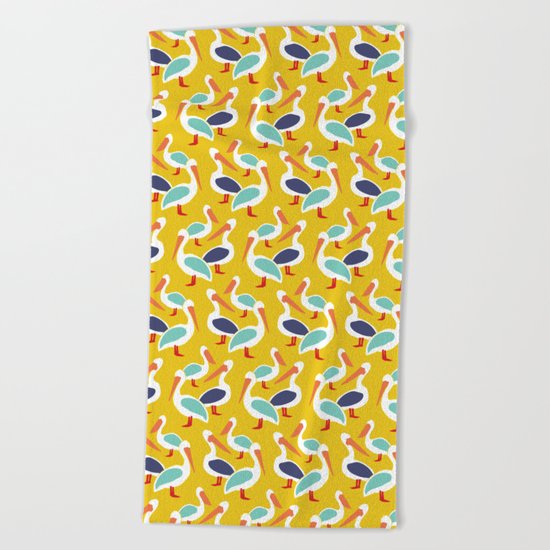 The Pelicans Beach Towel