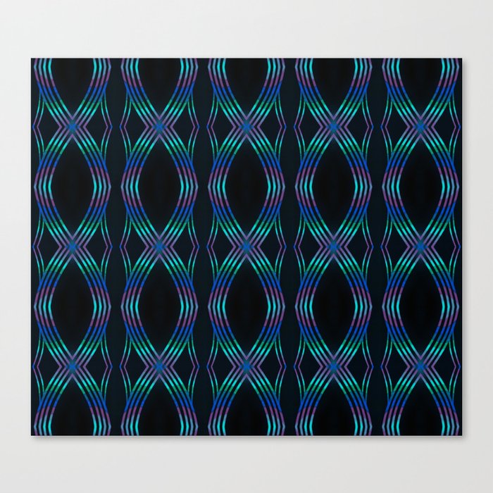 Color Weave Blue Canvas Print