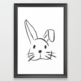 Bunny Doodle Framed Art Print