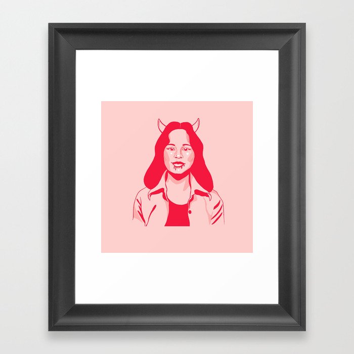 Devil Woman Framed Art Print