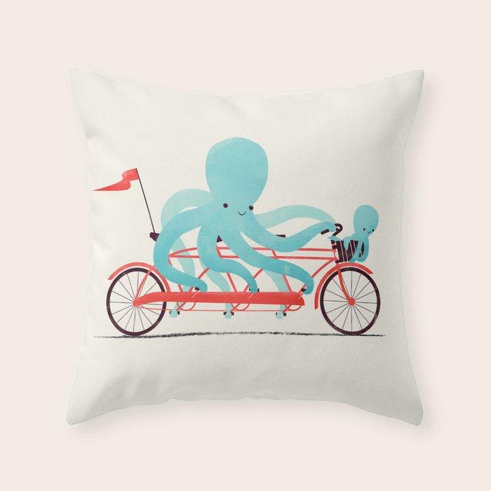 My Red Bike Throw Pillow by Jay Fleck Society6