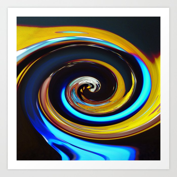 Swirling Colors 03 Swirl Art Print By Schroeerdesign Society6