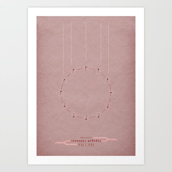 Mus Canit | QUADRIVIUM - MINIMALIST POSTER Art Print