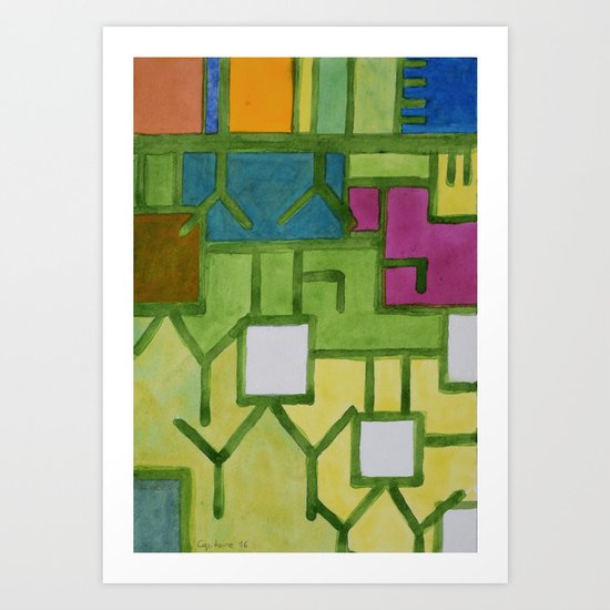 The Filling Line Art Print