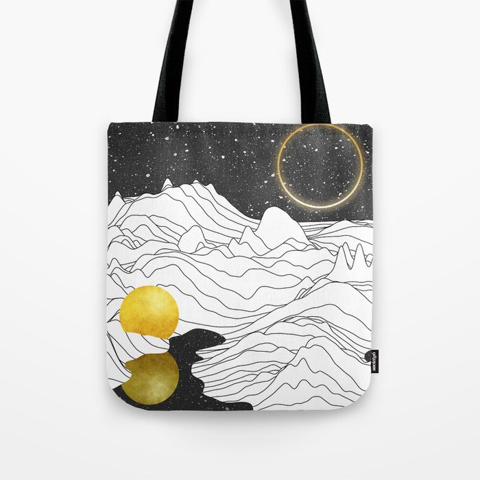 Mono Two Moons Tote Bag