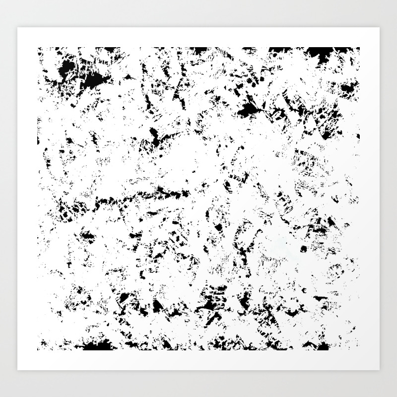 Abstract Black And White Grunge Background Art Print By Alicevacca Society6