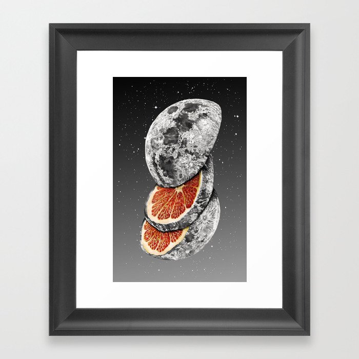 Lunar Fruit Framed Art Print