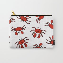 Crabs Carry-All Pouch | Crab, Summer, Ink Pen, Crustaceans, Drawing, Collage, Sand, Seafood, Animal, Claws 